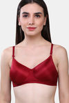 Maroon Clothing Padded Non Wired Full Coverage T-Shirt Bra (Pack of 2) - Multicolor — thumbnail 2